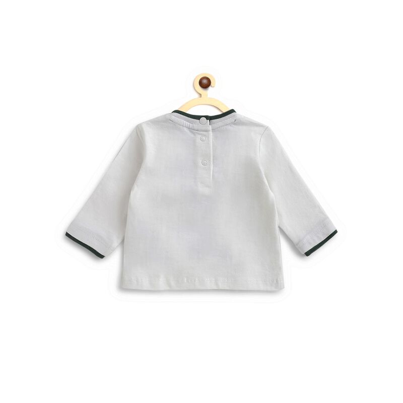 Boys Long Sleeve Cotton T-Shirt with Applique image number null